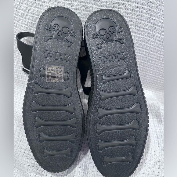 NEW TUK  UNISEX GLADIATOR  PLATFORM MENS 10 Women’s 12 Black Sandals - Picture 7 of 10